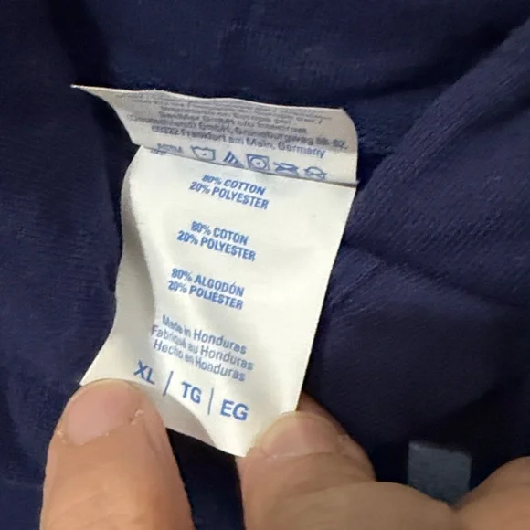 Port and Company Navy Blue Hoodie - Picture 3 of 4